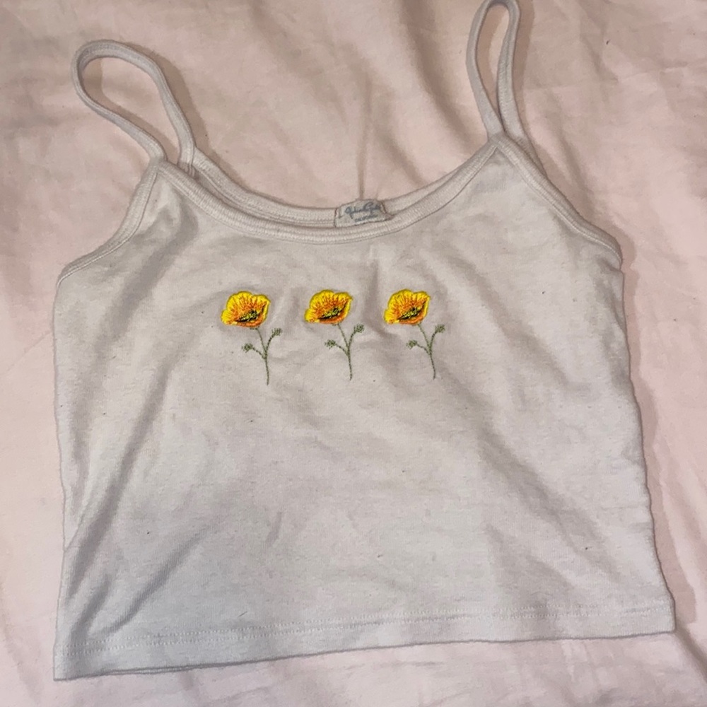John Galt Cali poppy tank top